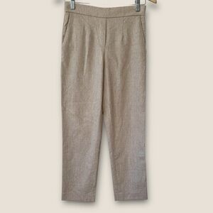Babaton Beige Straight-Leg Capris size 4